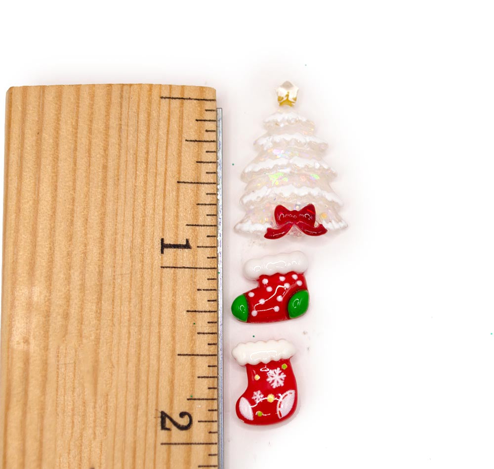 Stockings By The Fire Resin Flatback Craft Embellishments