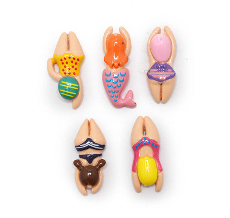 Sunbathing Beauties Resin Craft Embellishment Pack