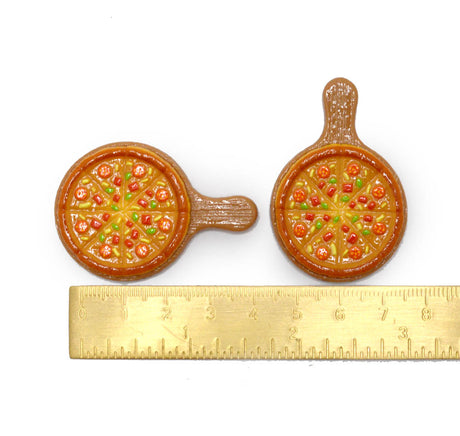 Supreme Pizza on Pizza Pan Cabochons