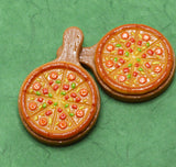 Supreme Pizza on Pizza Pan Cabochons