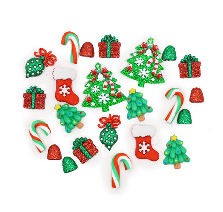 Sweet Holiday Trimmings Embellishment Pack 22 Pieces
