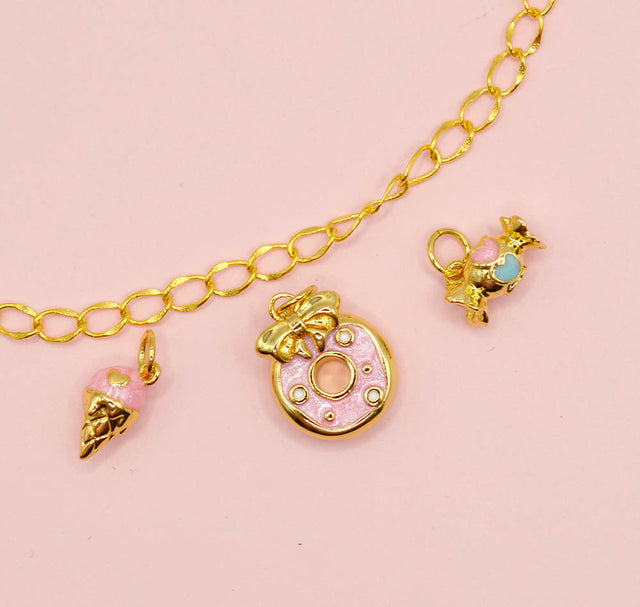 Sweet Tooth 18K Gold Charm Trio