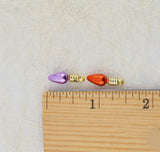 Mini Metallic Christmas Light Embellishments