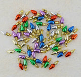 Mini Metallic Christmas Light Embellishments