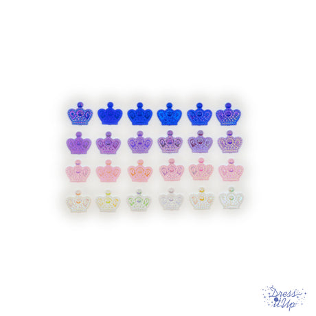 girly princess crowns flat back embellishments for crafting