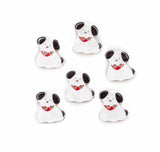 Little White Puppy Printed 2-Hole Buttons