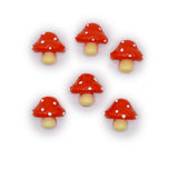 Woodland Whimsy Toadstools Flat Back Embellishments