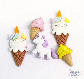 Add a whimsical touch to crafts with unicorns and ice cream cones