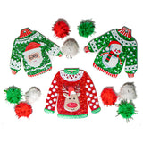 Ugly Sweaters Flat Back Embellishments