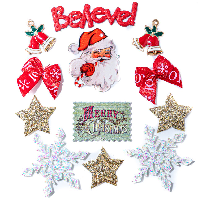 Jolly Santa Embellishment Pack