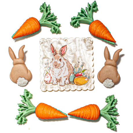 Happy Hare Easter Embellishment Pack
