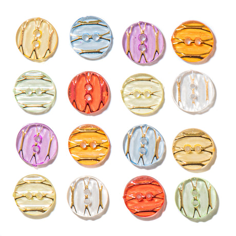 Golden Glimmer 2-Hole Buttons