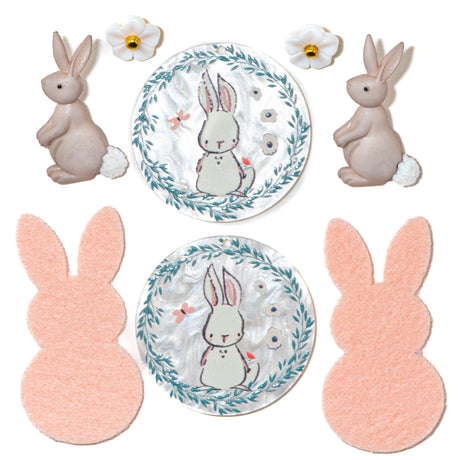 Pastel Easter Bunny Craft Embellishments