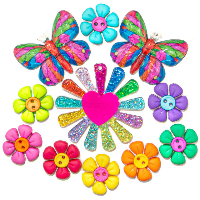 Rainbow Garden Craft Mix