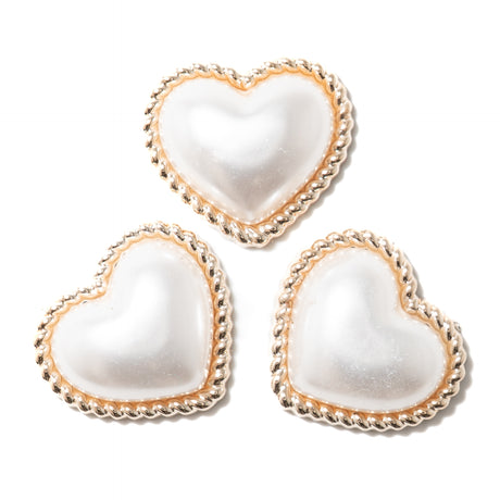 Golden Heart Trio Embellishments