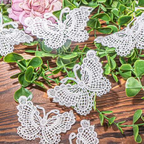 Delicate Butterfly Lace Appliqués