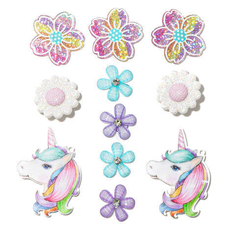 Rainbow Sparkle Unicorn Embellishment Mix