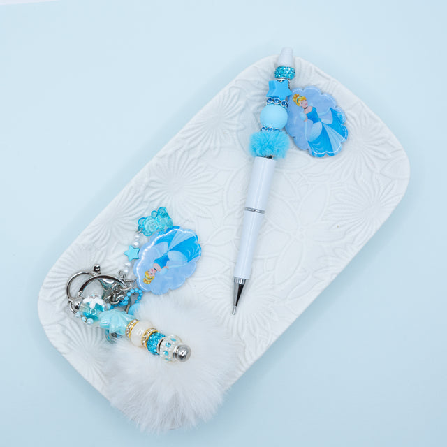 Cinderella Beadable Pen and Keychain Kit