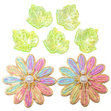 Rainbow Bloom Flat Back Embellishments