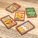 Retro Drive-In Snack Time Plastic Embellishments