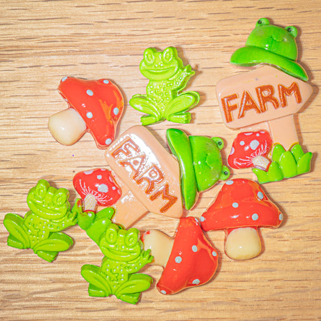 Frog Cottage Craft Embellishment Mix
