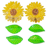 Sunny Bee Sunflower 3D Embellishments