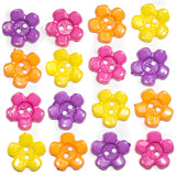 Color Burst 2 Hole Flower Sewing Buttons