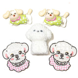 Sweet White Dogs Craft Embellishments