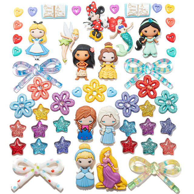 40pcs Princess Embellishment Mix