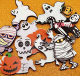 Spooky Woods Halloween Wooden Pendant Mix
