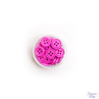Sewing Buttons in Bright Pink