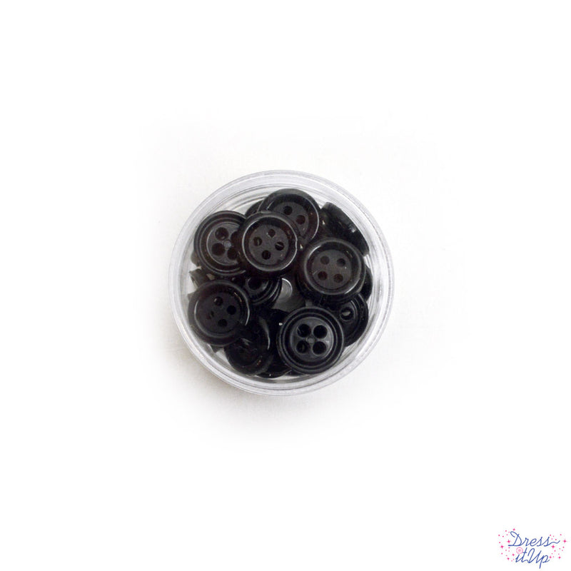 Sewing Buttons in Black