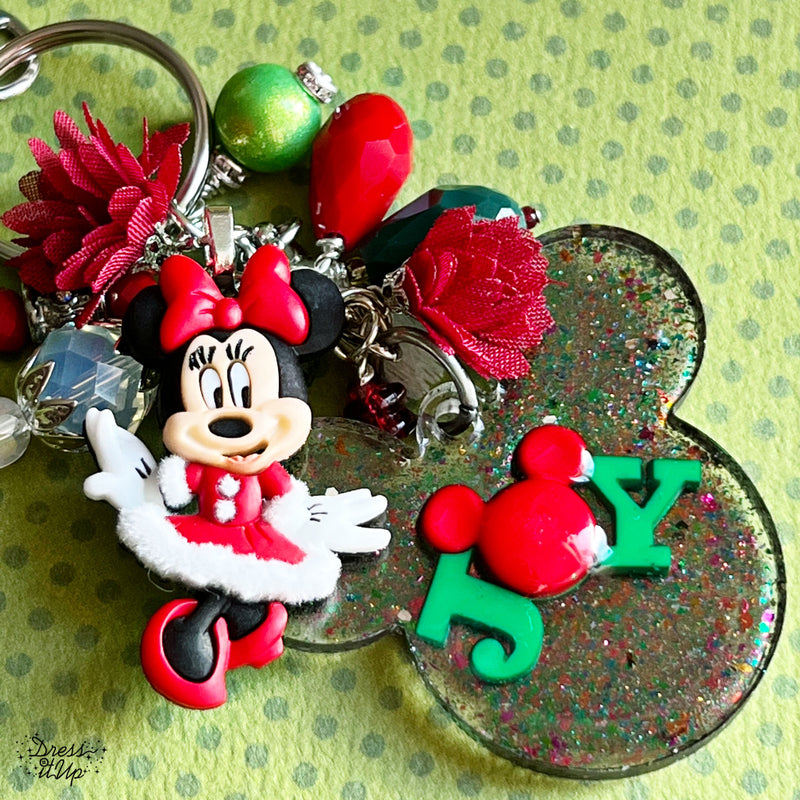 Disney Mickey and Minnie Christmas Buttons