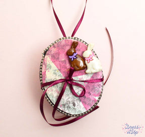 Pendant project using chocolate bunnies
