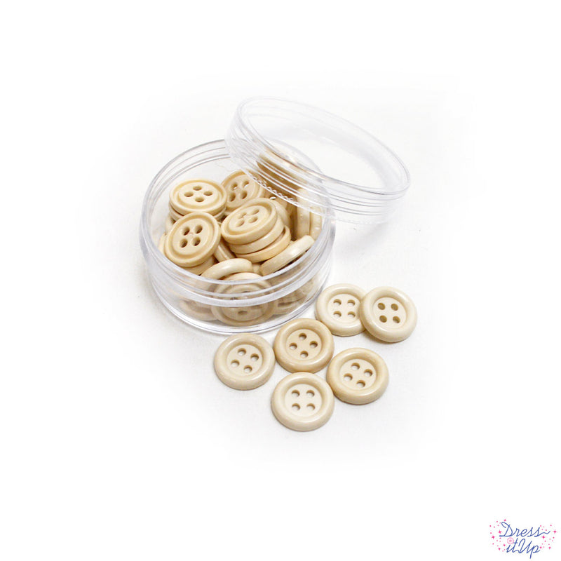 Sewing Buttons in Ivory