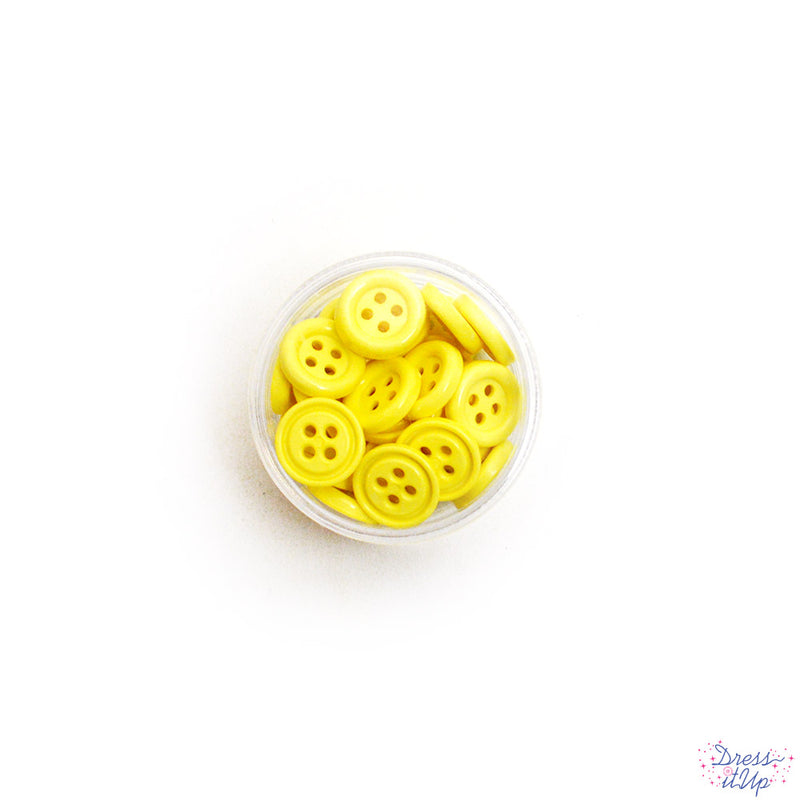 Sewing Buttons in Light Yellow