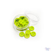 Sewing Buttons in Lime
