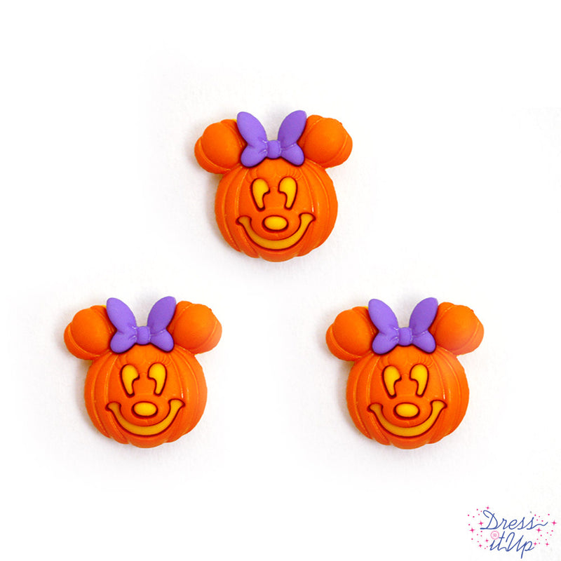 Minnie Pumpkin Button Singles