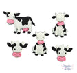 Black and white cows are perfect for barnyard and children's crafts