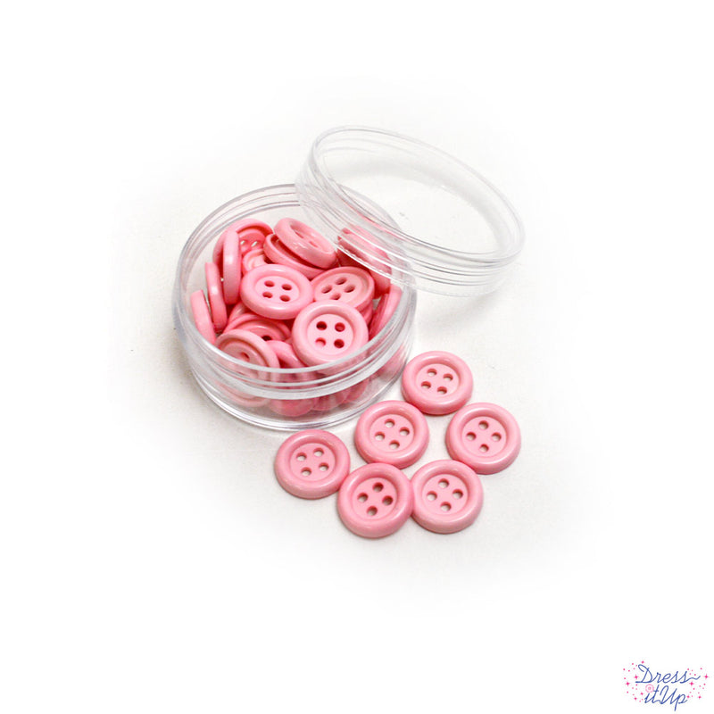 Sewing Buttons in Pink- Dress It Up Buttons