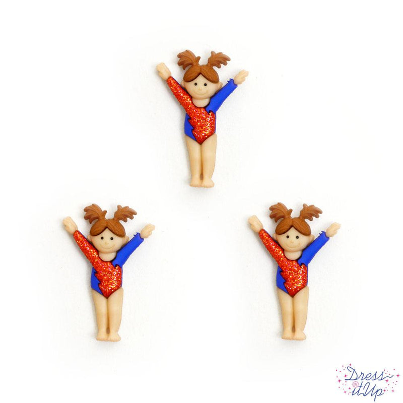 Red and Blue Gymnast Singles- 6 pieces