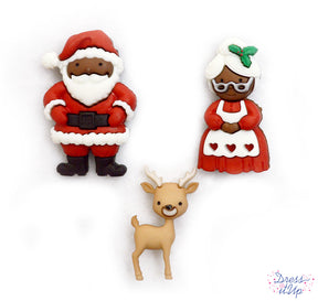 Santa, Mrs. Claus and a cute reindeer add to Christmas crafts and projects