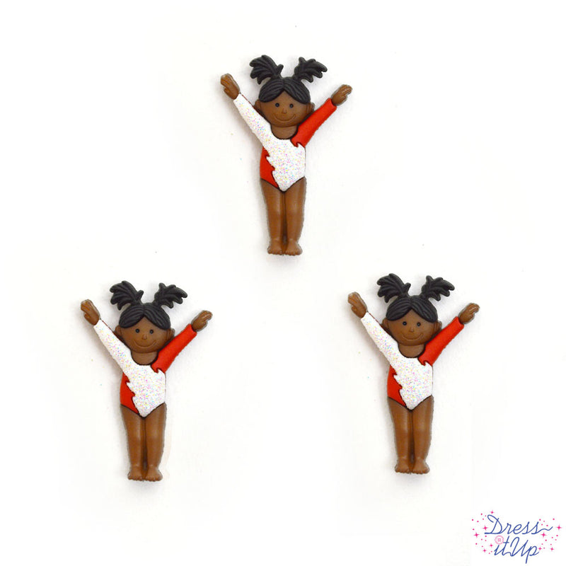 Red and White Gymnast Singles- 6 pieces