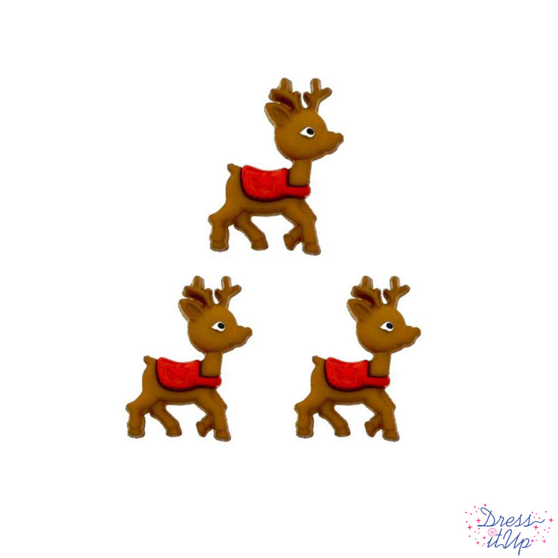 Whimsical Reindeer Singles- 6 Pieces