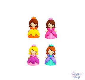Adorable girls are dressed and ready for a ball add to Princess themed crafts and children's decor