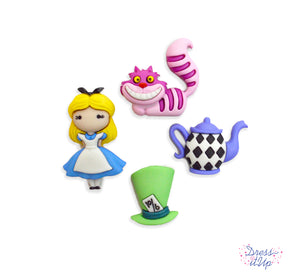 Disney's Alice in Wonderland buttons are perfect for adding to crafts and sewing projects