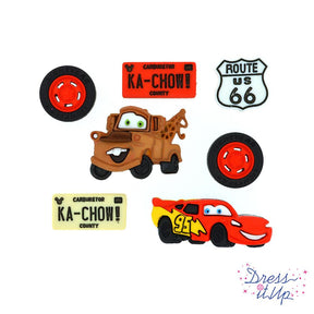 Disney Car movie buttons for boy and kids craft hobby