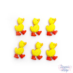 Bright yellow ducks in rainboots add a cute touch to Spring projects, baby and nursery and children's projects
