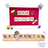 Fun classroom projects adorned with Doc Mcstuffins and Pencil Box buttons