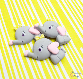 Sweet baby elephants are perfect to add to baby shower crafts and nursery decor